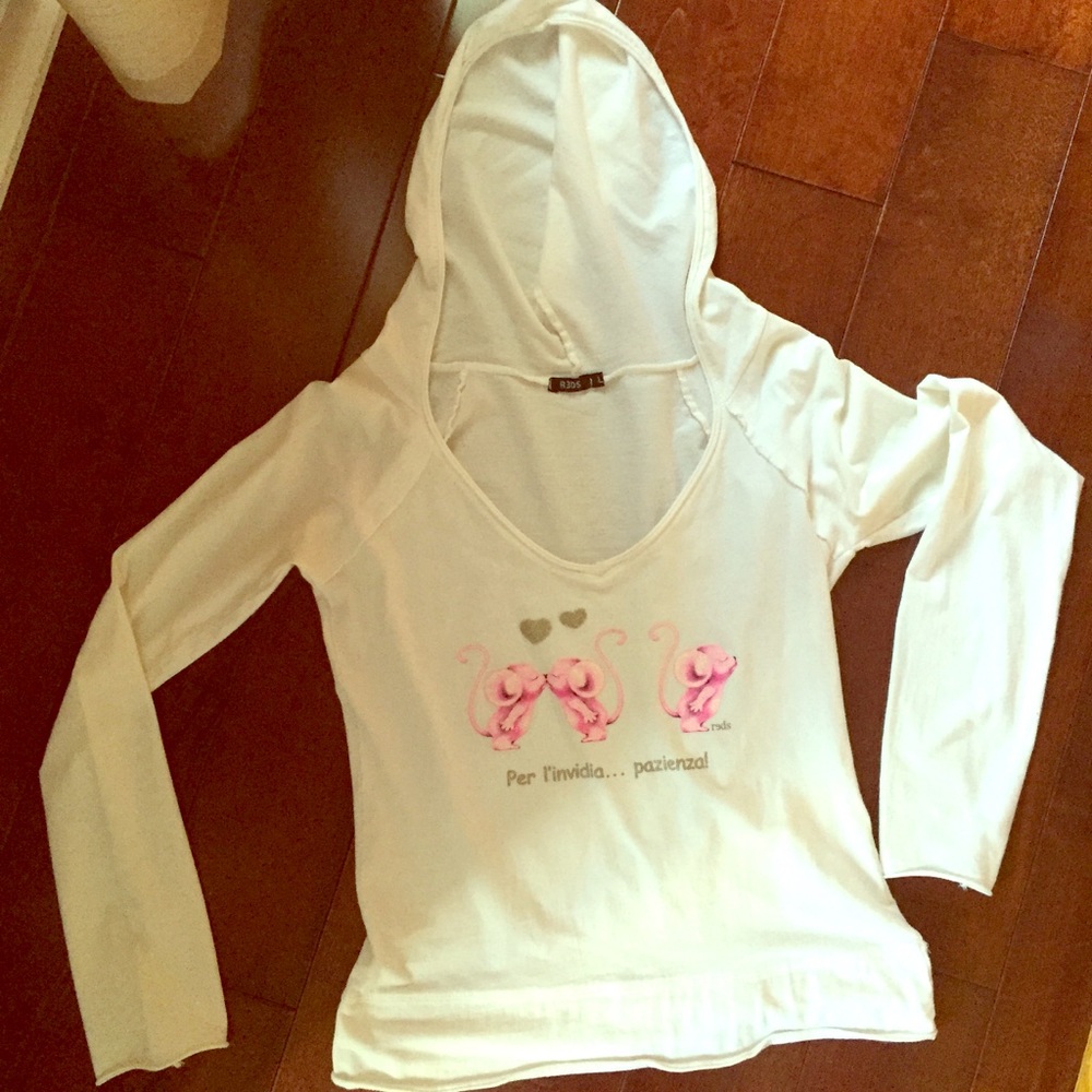White Italian hoodie